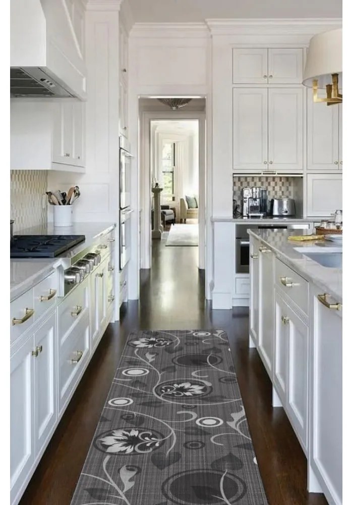 Covor tip traversă gri lavabil 58x230 cm Rosie – Oyo Concept