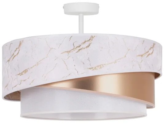 Lustră aplicată Duolla KOBO 1xE27/15W/230V d. 45 cm alb/auriu