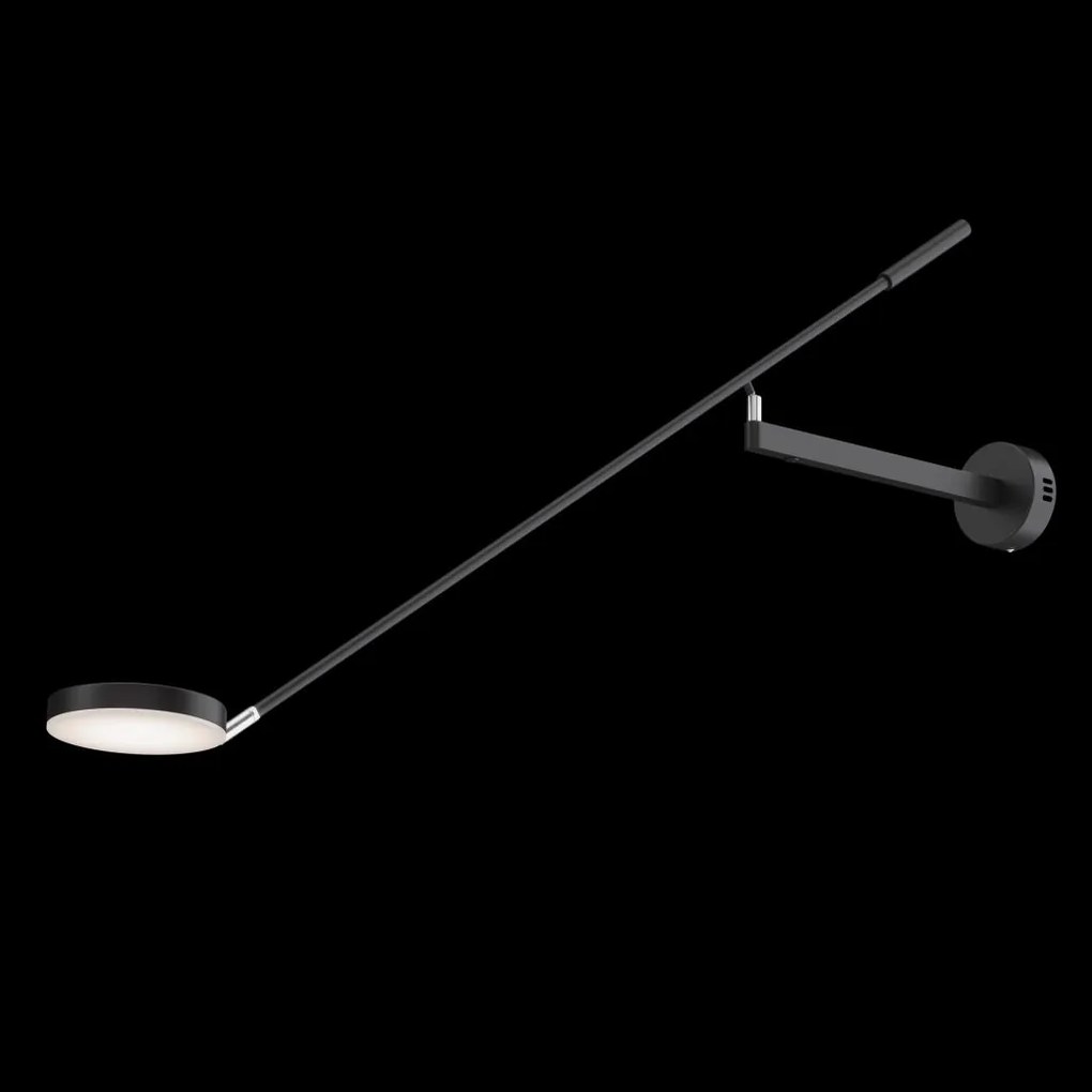 Aplica LED de perete directionabila design modern Fad negru mat