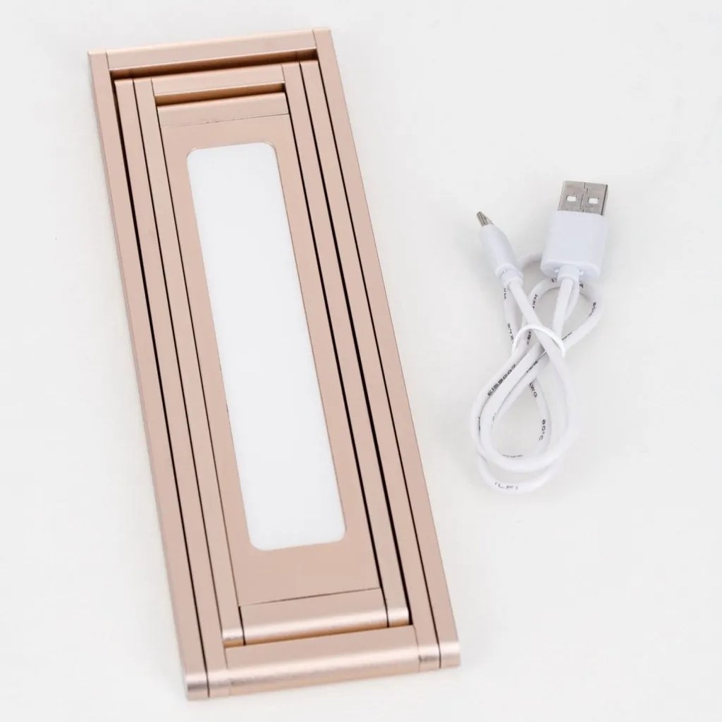 Lampa LED de birou reglabila cu baterie FALTO aurie