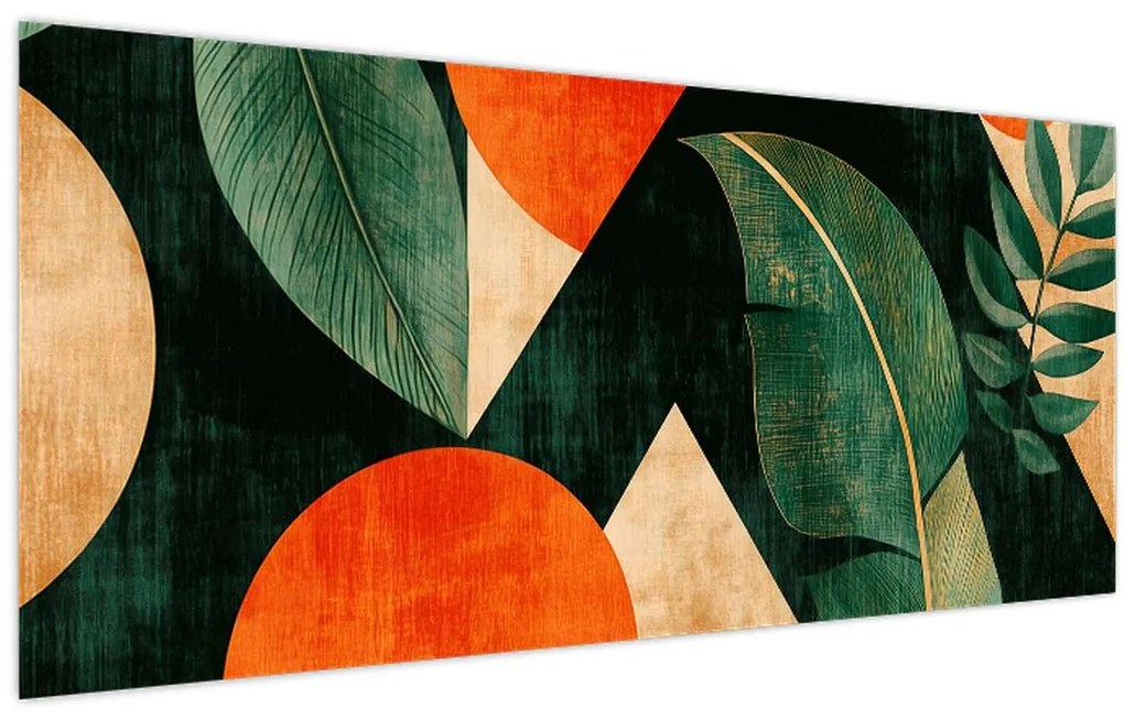 Tablou - Motive naturale geometrice II. (120x50 cm)