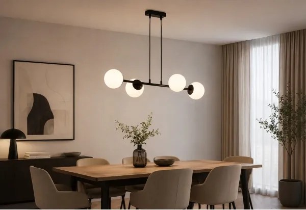 Brilagi - Lustru suspendat pe cablu MILO 4xE27/60W/230V negru