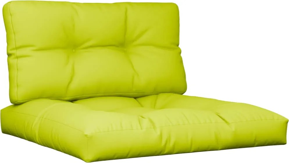 vidaXL Perne de paleți, 2 buc, verde aprins, material textil