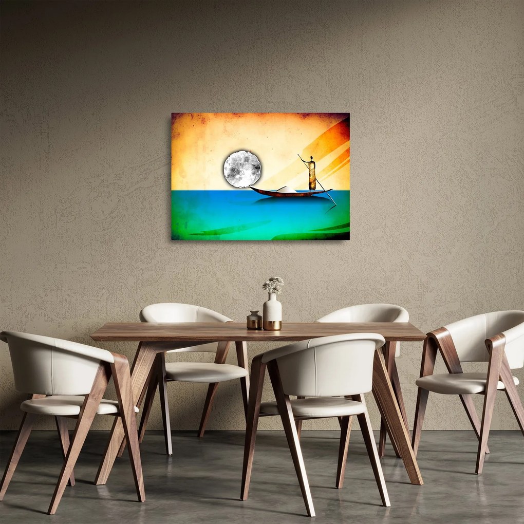 Tablou pe sticlă - Pictură străveche (70x50 cm)