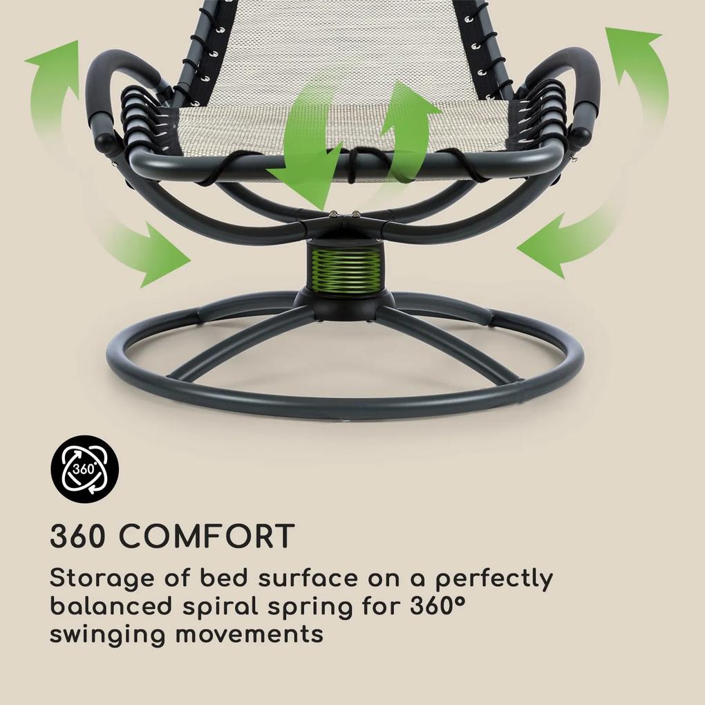 The Chiller, scaun balansoar, 77 x 85 x 173 cm, 360 Comfort, ComfortMesh, bej