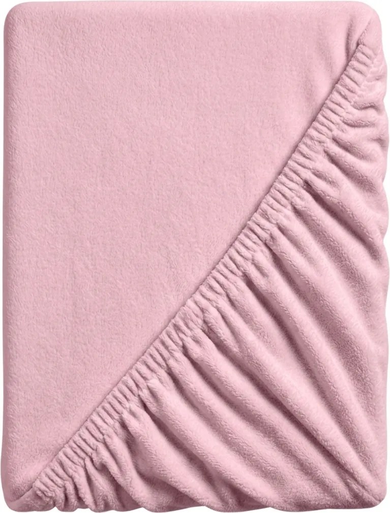 Cearsaf Cocolino microplus cu elastic SOFT 180x200 cm roz