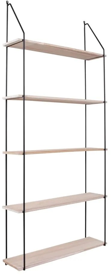 Raft din lemn masiv negru pavlovnia Eindhoven - House Nordic