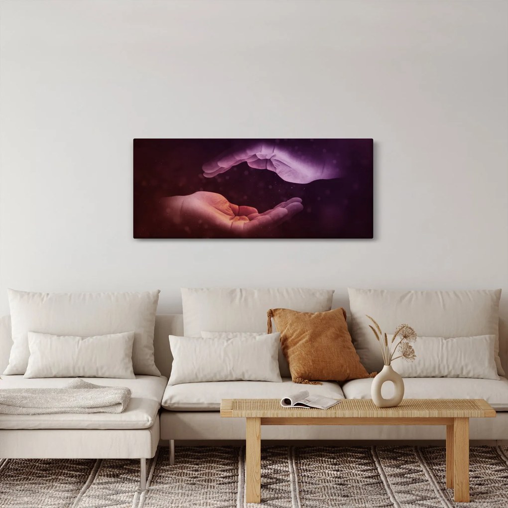Tablou cu mâini (120x50 cm)
