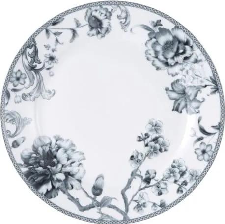 Farfurie din porțelan Bergner Olivia, ⌀ 26,2 cm, alb-gri