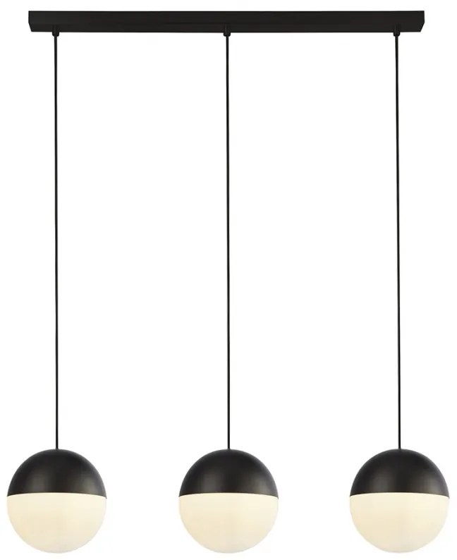 Lustra cu 3 pendule design modern Endor, negru 24181-3BK SRT
