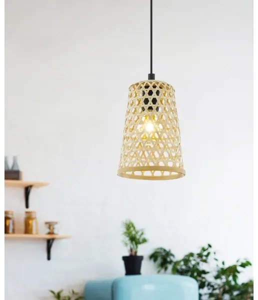 Eglo 43252 - Lustră pe cablu CLAVERDON 1xE27/40W/230V diam. 180mm