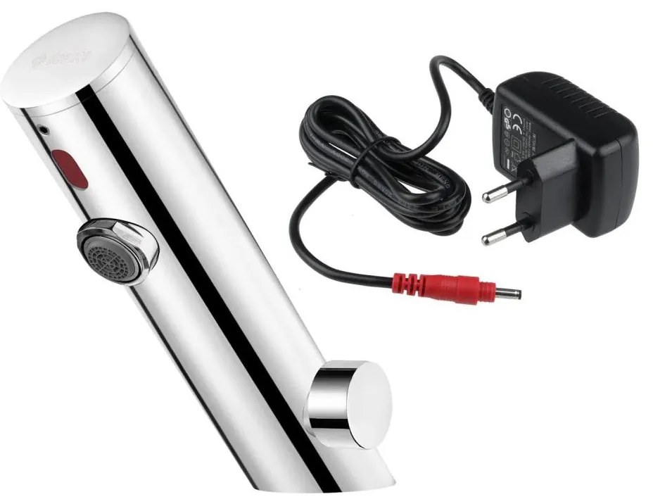 Baterie de lavoar cu senzor cu funcție de reglare Deante BQR_P29V SENSE 230/6V oțel lustruit