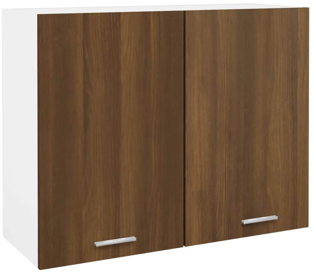 vidaXL Dulap suspendat “Lyon”, stejar maro, 80x31x60 cm