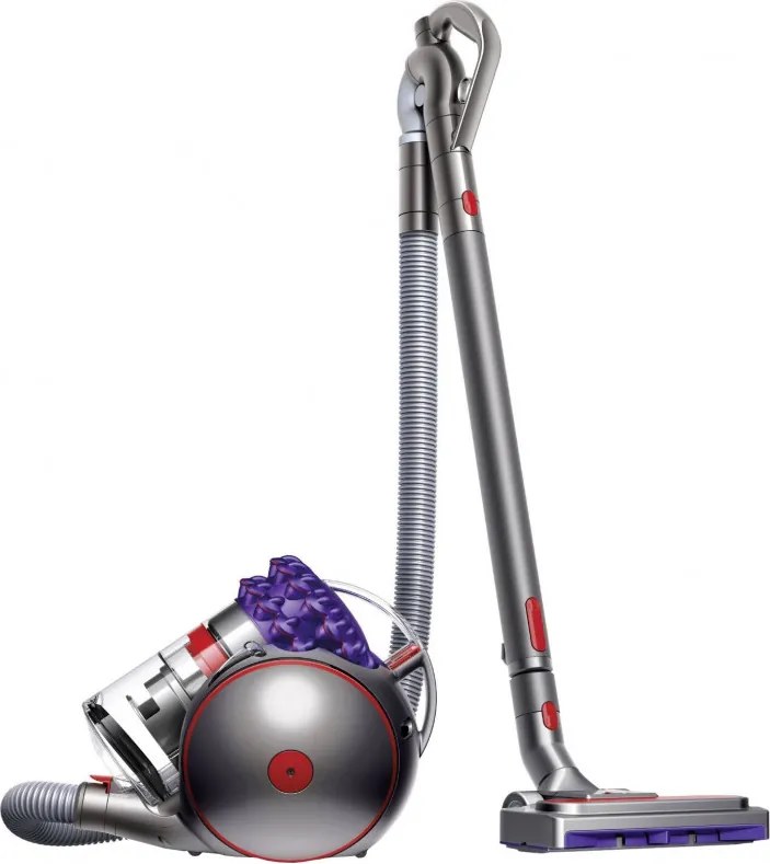 Aspirator fara sac Dyson Big Ball Parquet 2 228566-01, 600 W, 165 AW, 1,5 l, Tehnologie Radial Root Cyclone in 2 trepte, Recuperare automata in pozitie verticala, Nichel/Violet