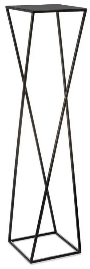 Suport pentru flori 100x24 cm, negru