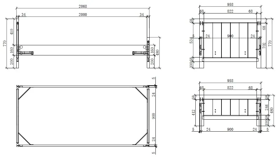 Set Mobilier Cameră Copii ERIK, pat 90x200 cm, dulap cu 3 uși, noptieră și sertar, alb – Vipack