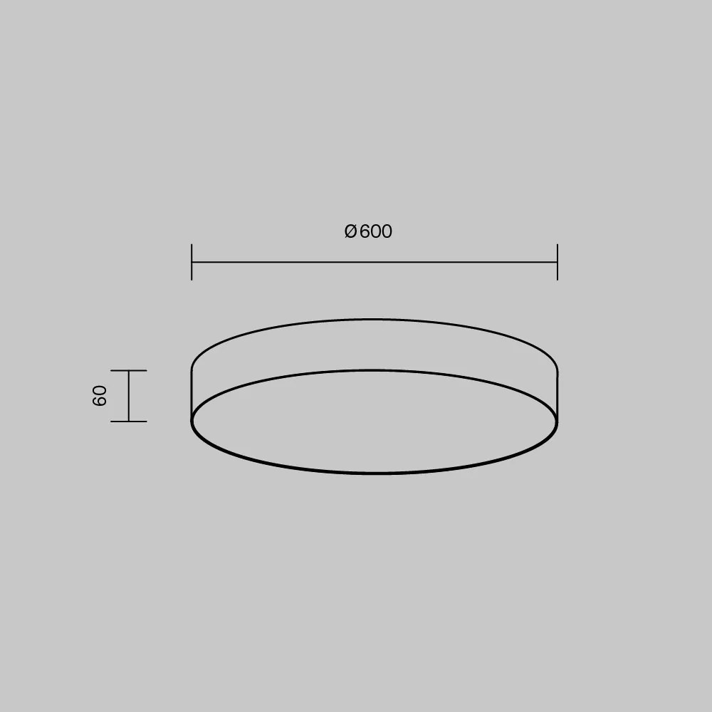 Plafoniera LED design tehnic Zoom D-60cm 3000K aurie