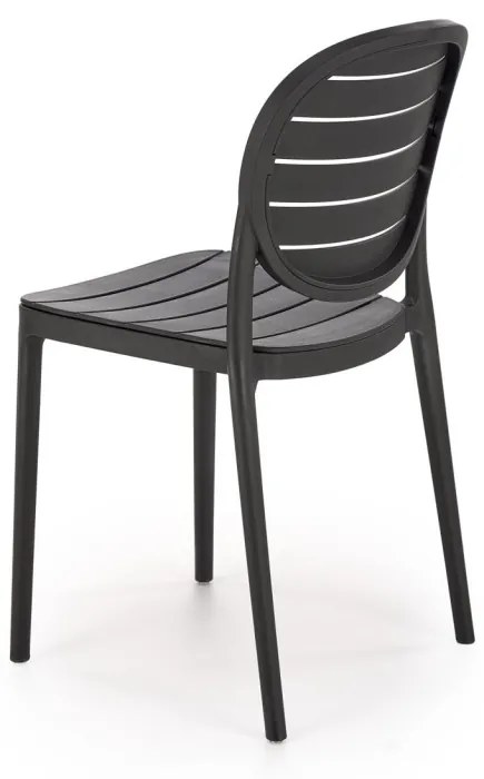 Scaun plastic K529 negru