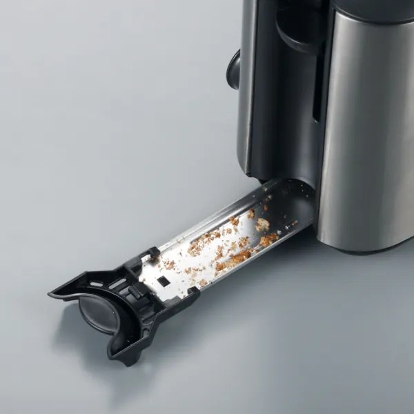 Severin AT 2515 - Prăjitor de pâine, 2 fante, 1000W/230V, inox/negru