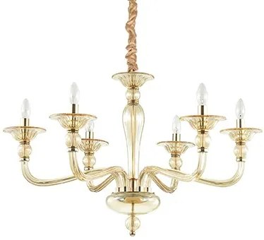 Candelabru design elegant DANIELI SP6 ambra 159942