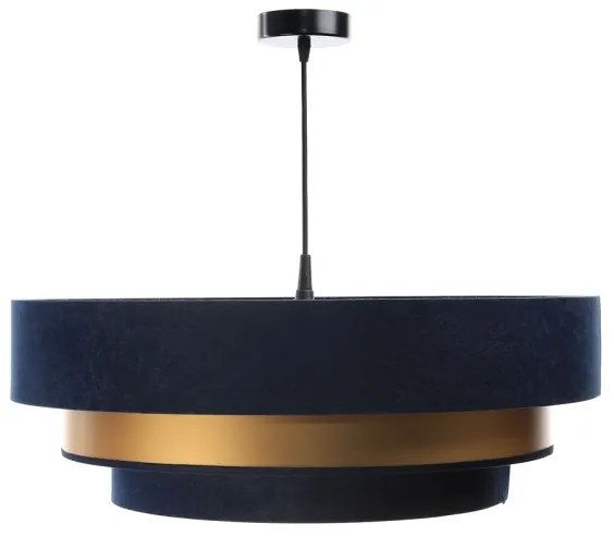 Lustr TRINITI 1xE27/60W/230V albastru/auriu pe cablu