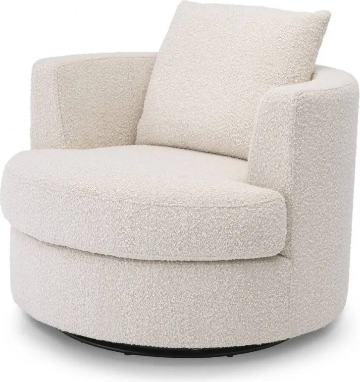 Fotoliu pivotant design elegant LUX Felix, crem 113960 HZ