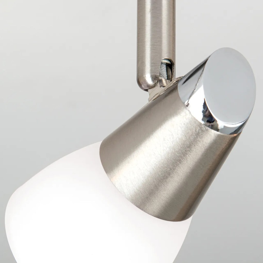 Plafoniera cu 3 spoturi directionabile Max crom satin