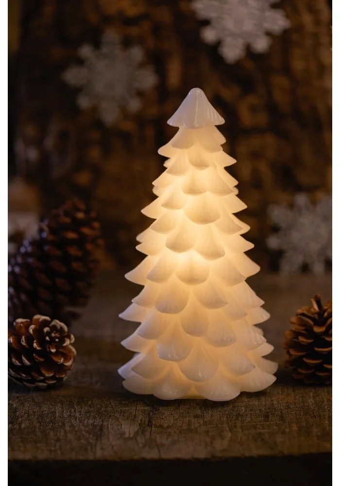 Decorațiune luminoasă de Crăciun albă ø 13 cm Carla – Sirius