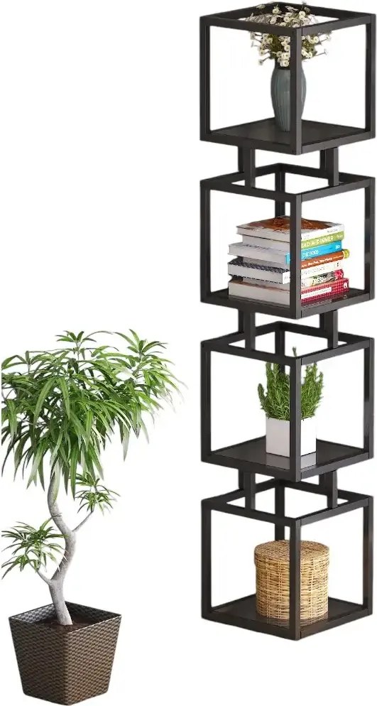 Biblioteca Art din metal culoare negru 150 cm