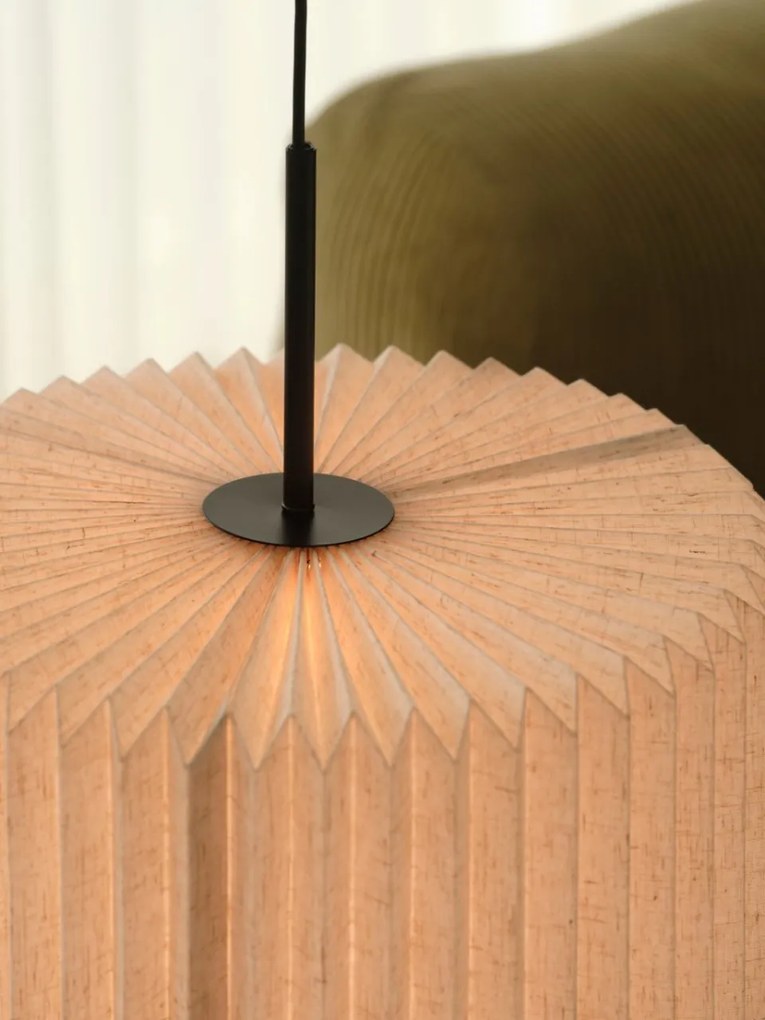 Lustra suspendata moderna cu abajur plisat Vivienne