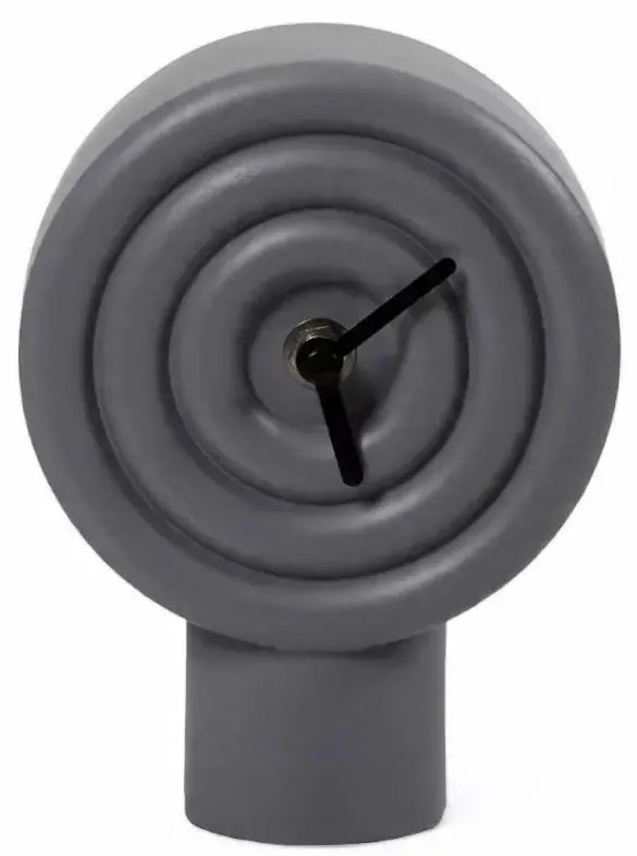 Ceas de masă din ceramică, 16 cm, 1xAA, gri