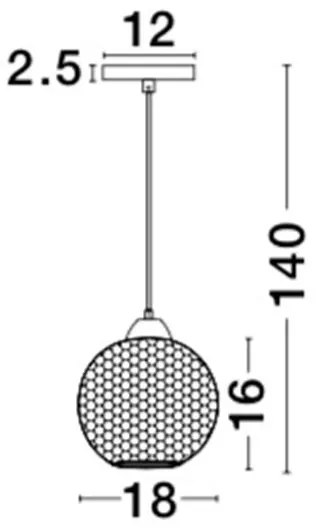 Pendul design modern Porto blue NVL-8103995