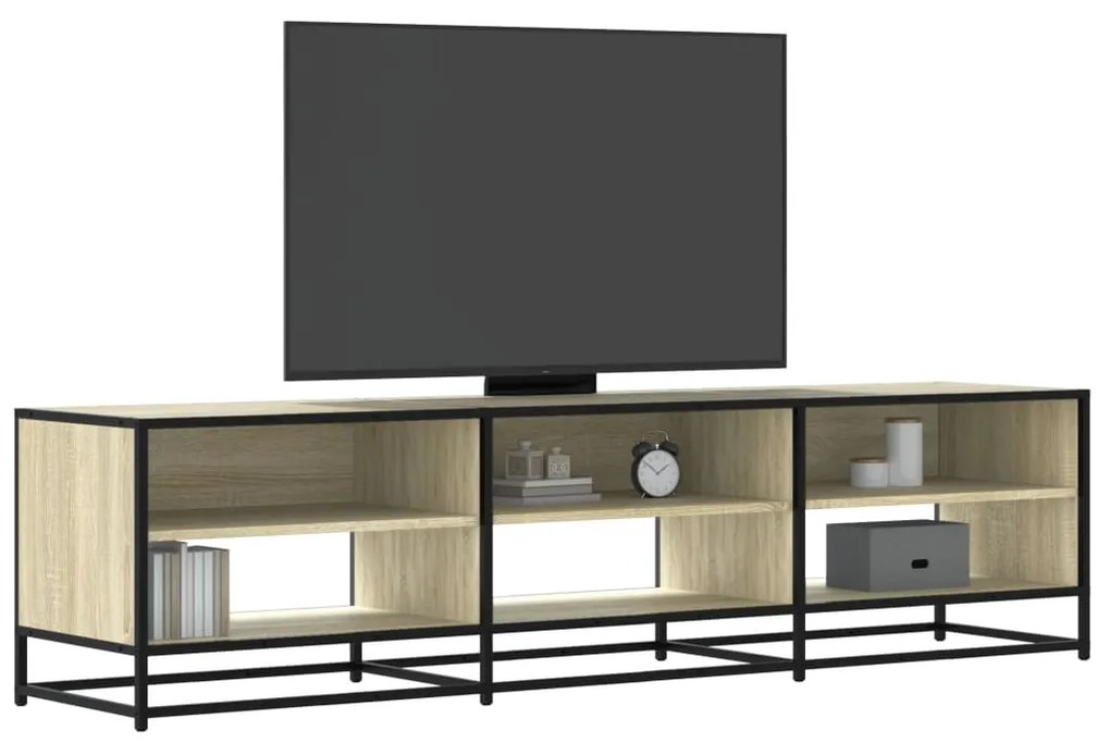 vidaXL Comodă TV, stejar sonoma, 180x40x46 cm, lemn prelucrat