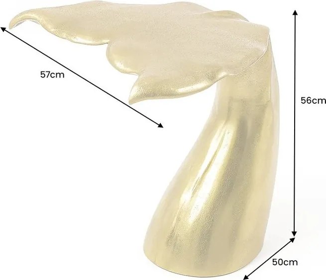 Masuta laterala design unic WILDLIFE WALFLOSSE 60cm auriu