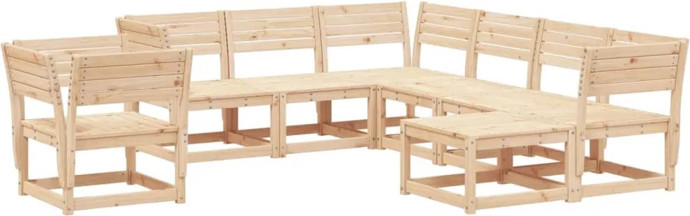 vidaXL Set mobilier de grădină, 8 piese, lemn masiv de pin