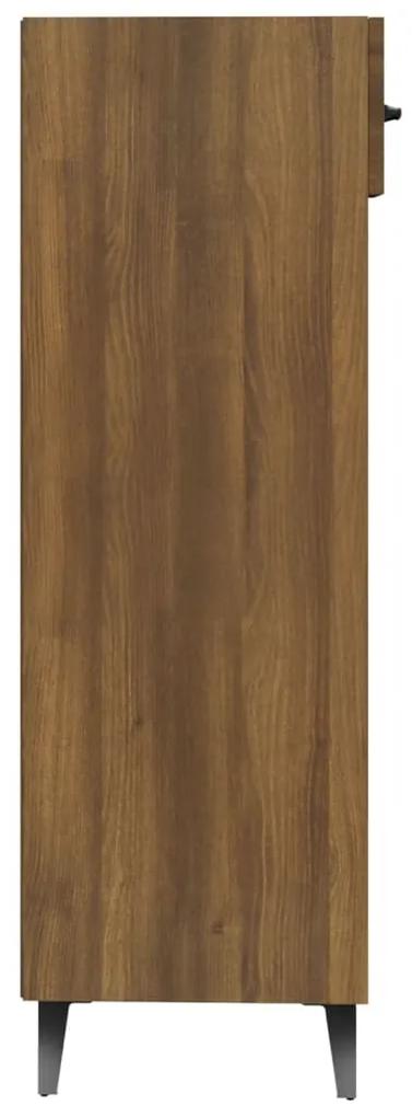 Pantofar, stejar maro, 30x35x105 cm, lemn compozit Stejar brun, 1