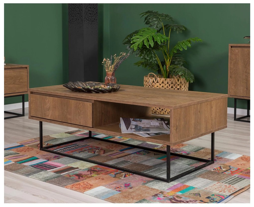 Mobilier living Lexuna 16 (Nuc + Negru). 1089126