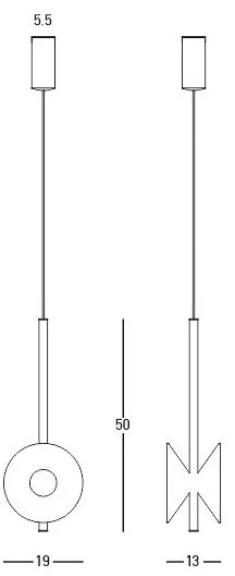 Pendul LED design decorativ modern ACOUSTIC