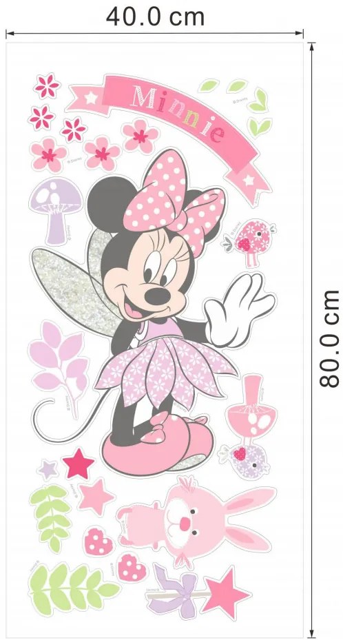 Sticker perete Minnie 88 x 68 cm