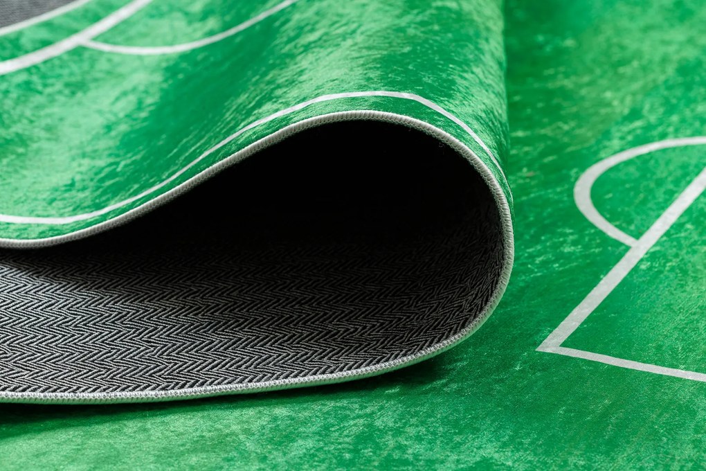 BAMBINO 9731 covor lavabil Teren, fotbal pentru copii anti-alunecare - verde