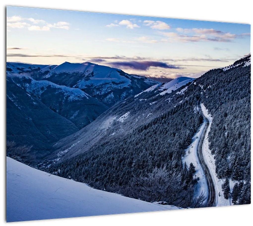 Tablou - Pantă înzăpezită (70x50 cm)