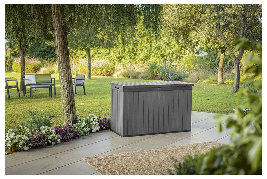 Cutie de depozitare pentru grădină gri Darwin – Keter