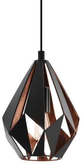 Eglo 49997 - Lustră pe cablu CARLTON 1xE27/60W/230V