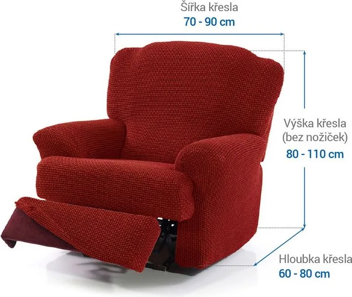 Nueva Textura Huse care se întind foarte bine NIAGARA cărămizii fotoliu de relaxare (l. 70 - 90 cm)