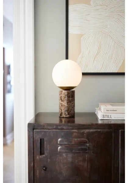 Lampă de masă Nordlux LILLY 1xE14/25W/230V marmură/maro
