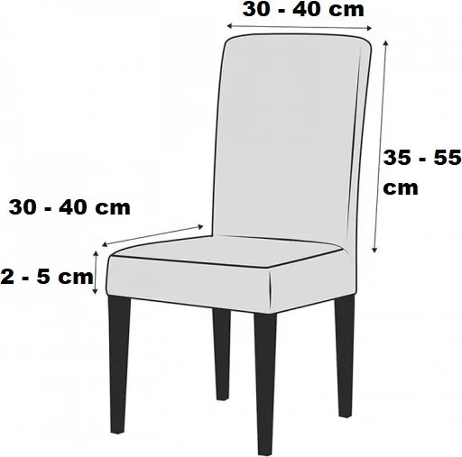 Set 6 huse elastice pentru scaune, model Jacquard, Cappuccino