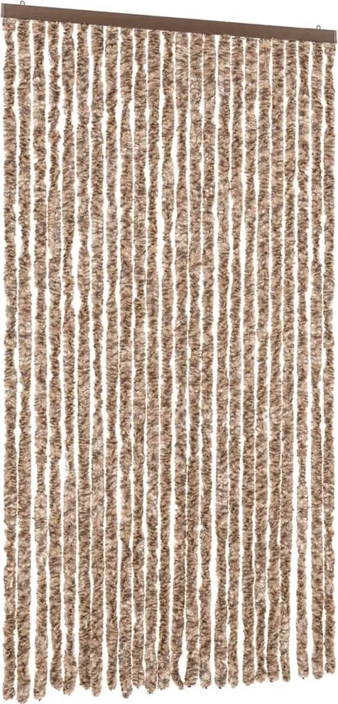 vidaXL Perdea pentru insecte, bej și maro închis, 100x200 cm, chenille