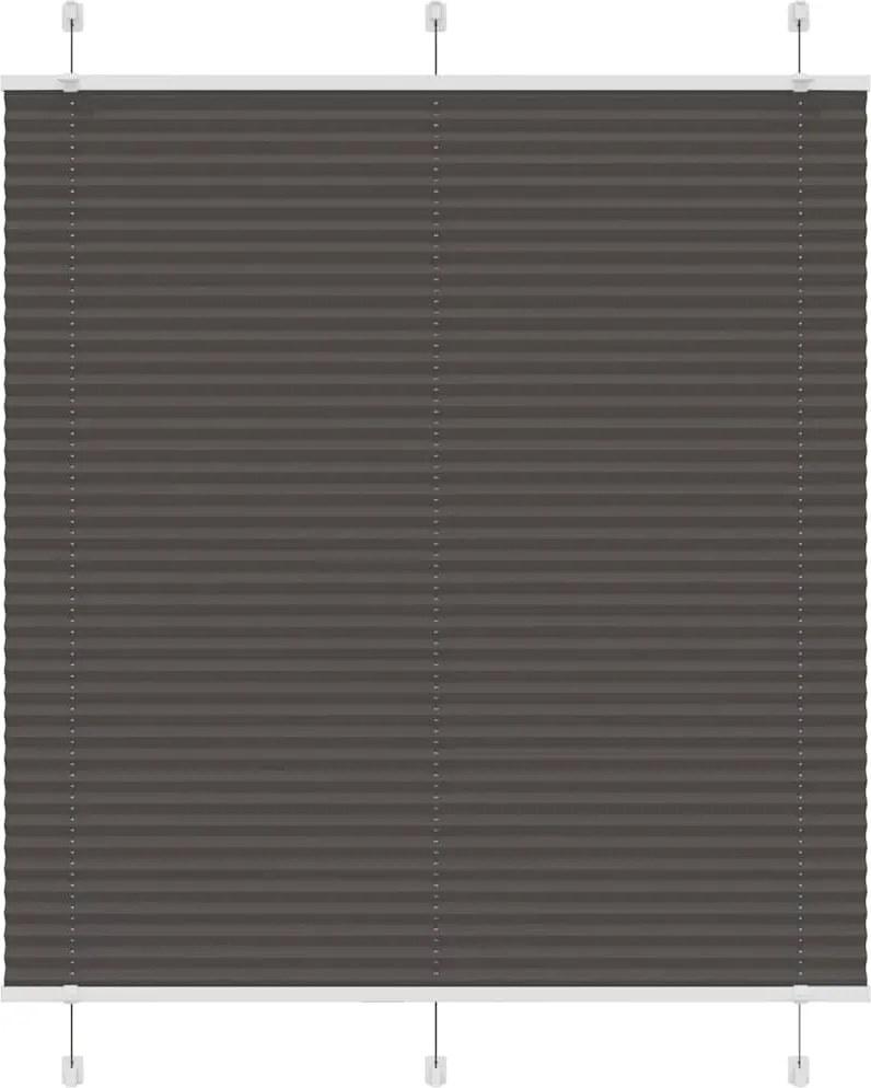 vidaXL Jaluzea plisată negru 120x100 cm Lățime țesătură 119,4 cm