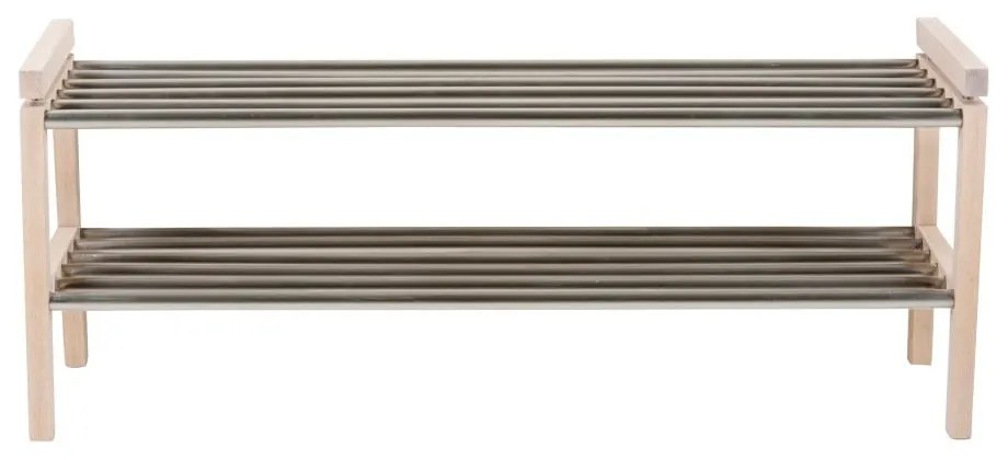 Pantofar în culoare naturală din lemn de stejar Confetti – Rowico