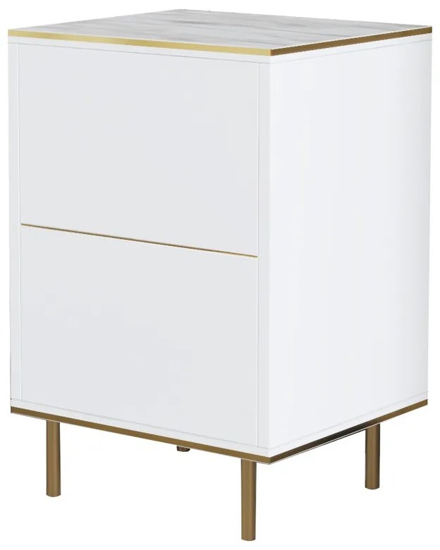 Măsuță de noptieră Imaj Marble White